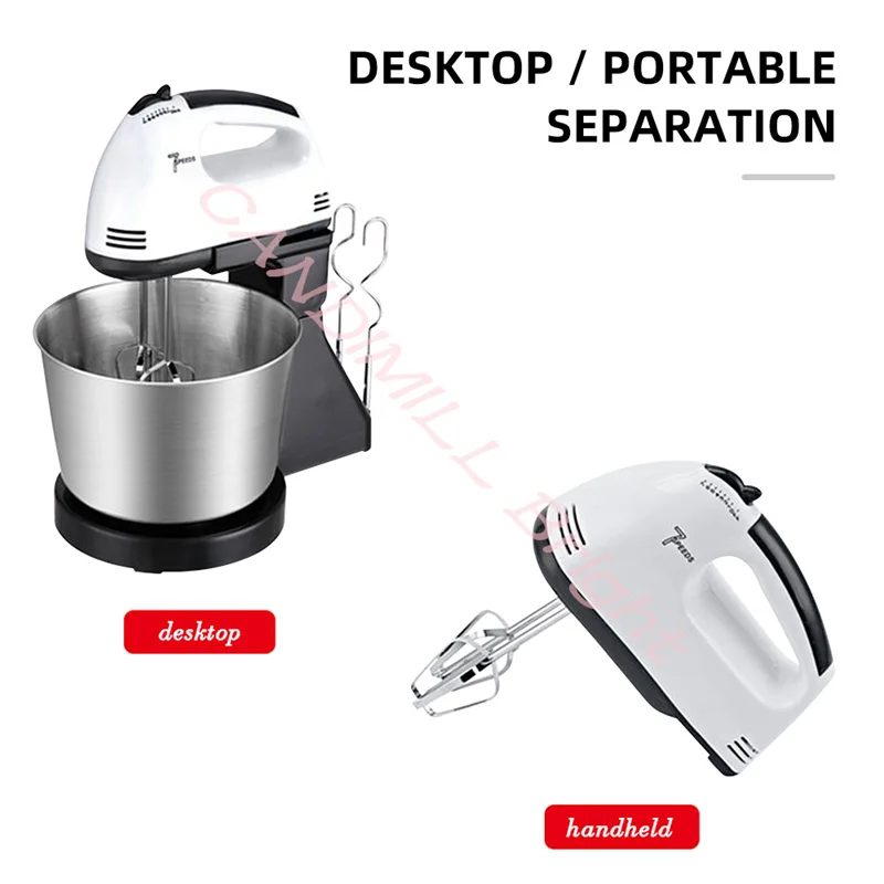 Multifunction Food Blender Electric Household Table Stand Cake Dough Mixer Handheld Egg Beater Baking Whipping Cream Machine 2