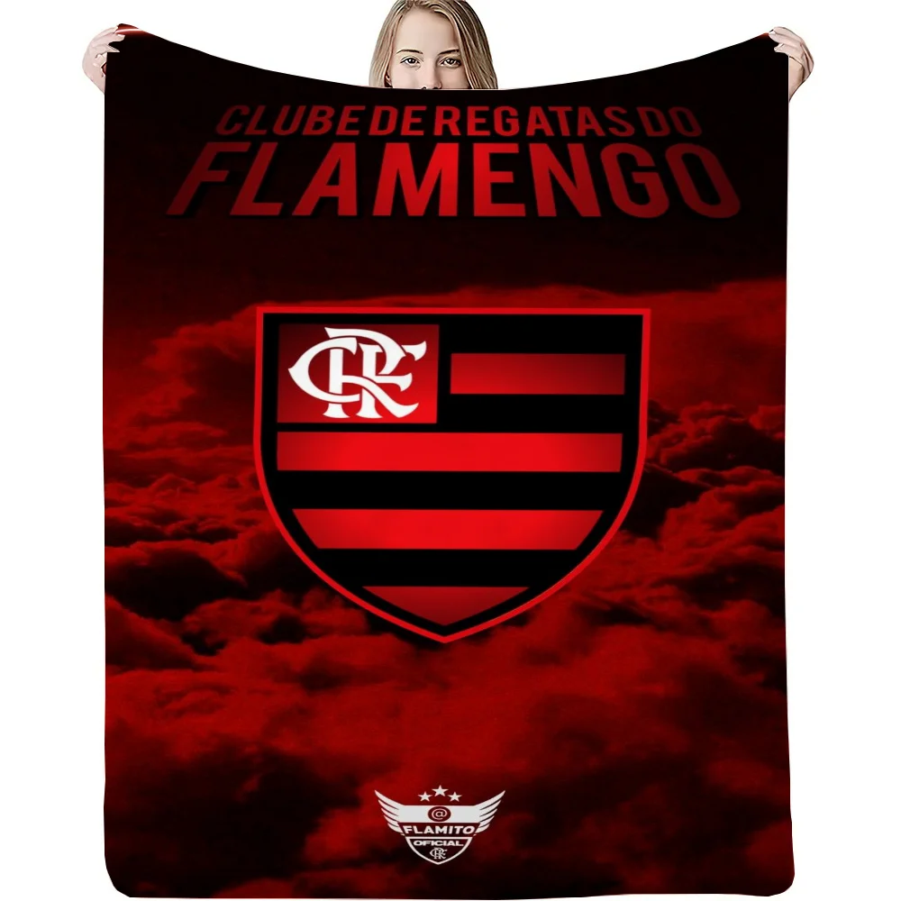 Flamengo Logo Fleece Blanket King Size Sofa Blankets for Decorative Sofa Luxury Bedding Thin Wadding Blanket Throw Fluffy Plaid 4