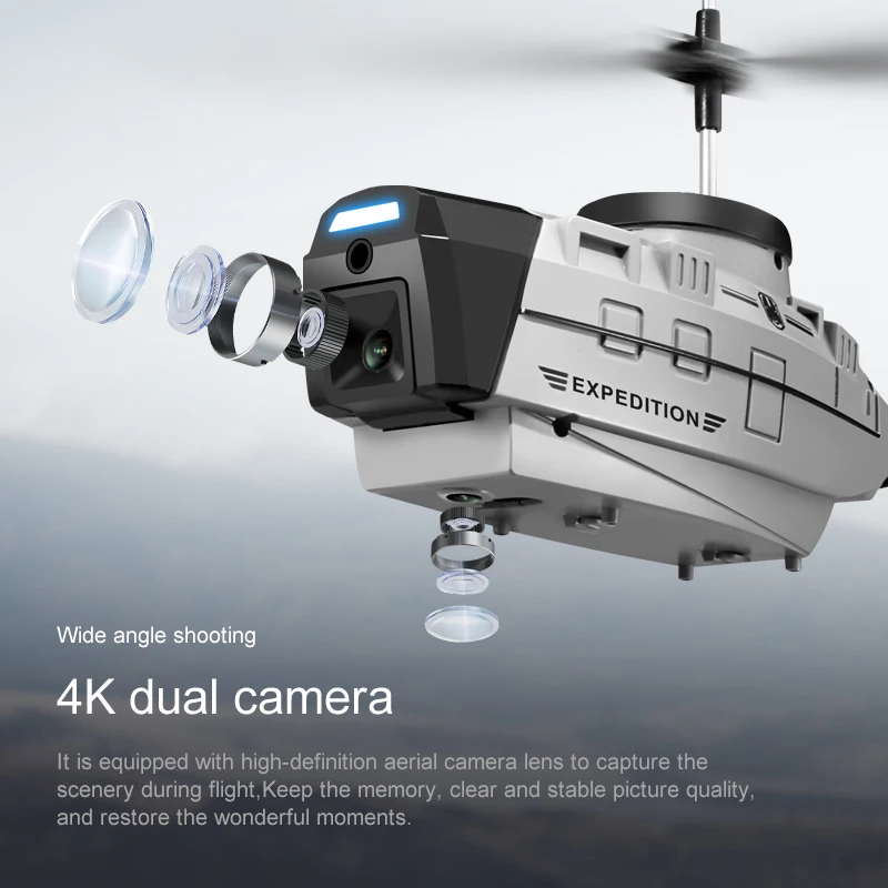 2022 New RC Helicopter With 4K Camera Mini Drone Gesture Sensing ESC Dron Rc Plane Quadrocopter Remote Control Toys For Kid Gift 3