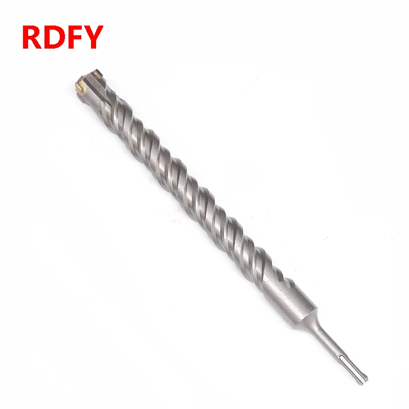 1pcs Tungsten steel alloy cross drill bit 350mm28mm/30mm/32mm concrete drill bit  SDS PLUS For drilling through walls and stone 210 250 350mm round shank electric hammer drill bits 10 25mm cross type tungsten steel alloy sds plus for masonry concrete rock