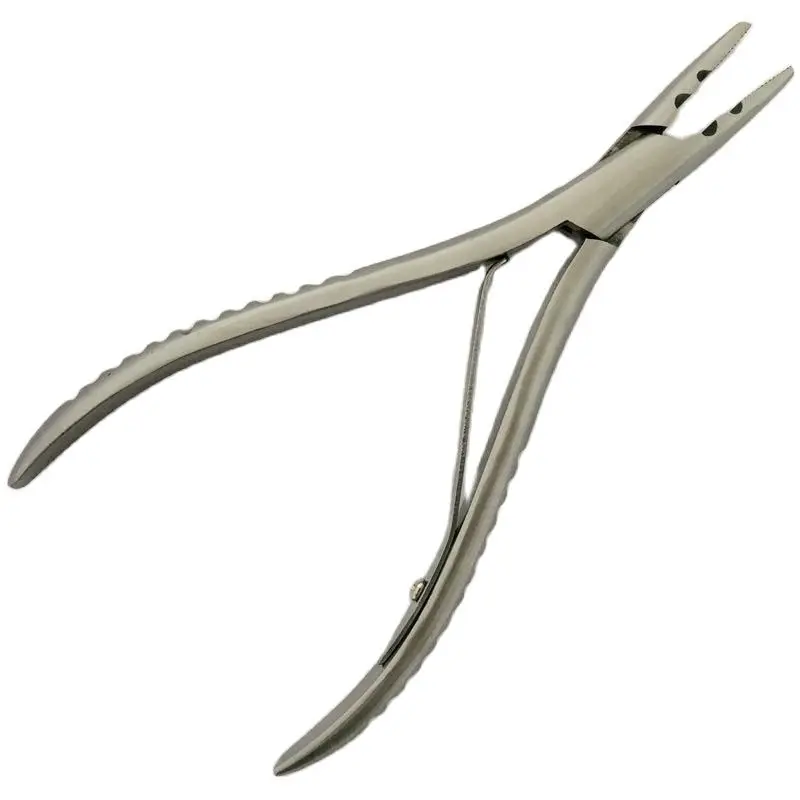 Hair Extension Pliers 7 inch Clamp with two holes Keratin Hair Extensions Removal Tools 1 PC