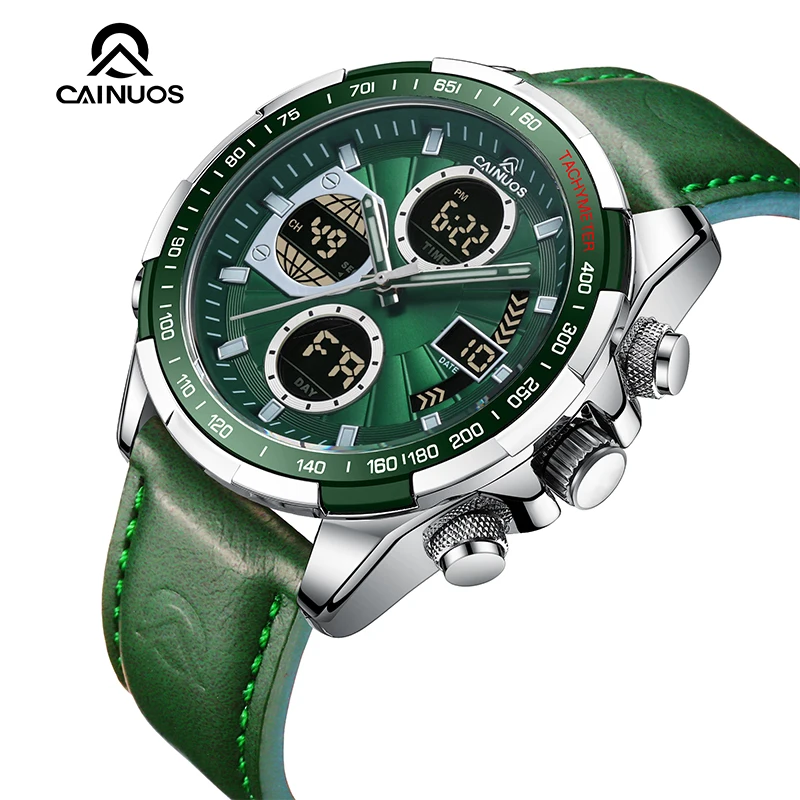 CAINUOS Fashion Military Watches for Men Luxury Original Sports Chronograph Watch ​Waterproof Electronic Digital Watch