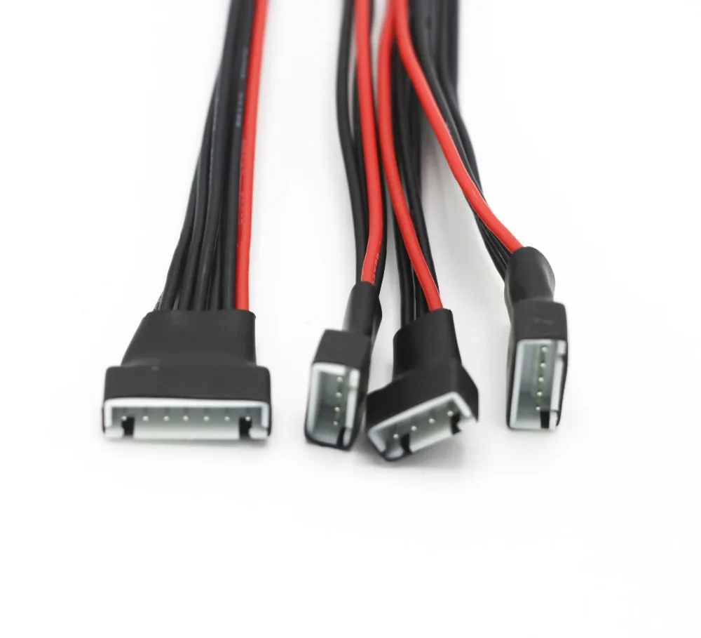 Lot de 5 câbles d'équilibrage Lipo JST-XH 2S-6S 20cm 22AWG