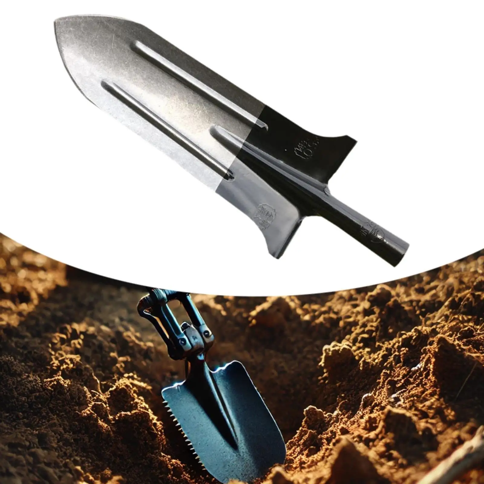Digging Spade Replacement Head Not Include Handle 19.69x7.87 inch for Digging Pits Soil Transportation Weeding Transplanting