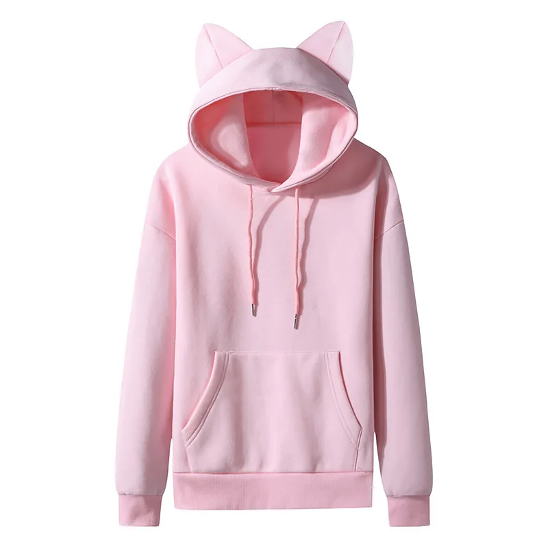 Women Hoodie Cat ears Design hooded fleece hoodie Wholesale Women's clothing
