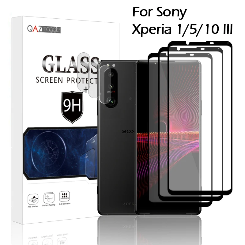 Tempered Glass Glue Screen Protector Sony Xperia 1 Iii Screen