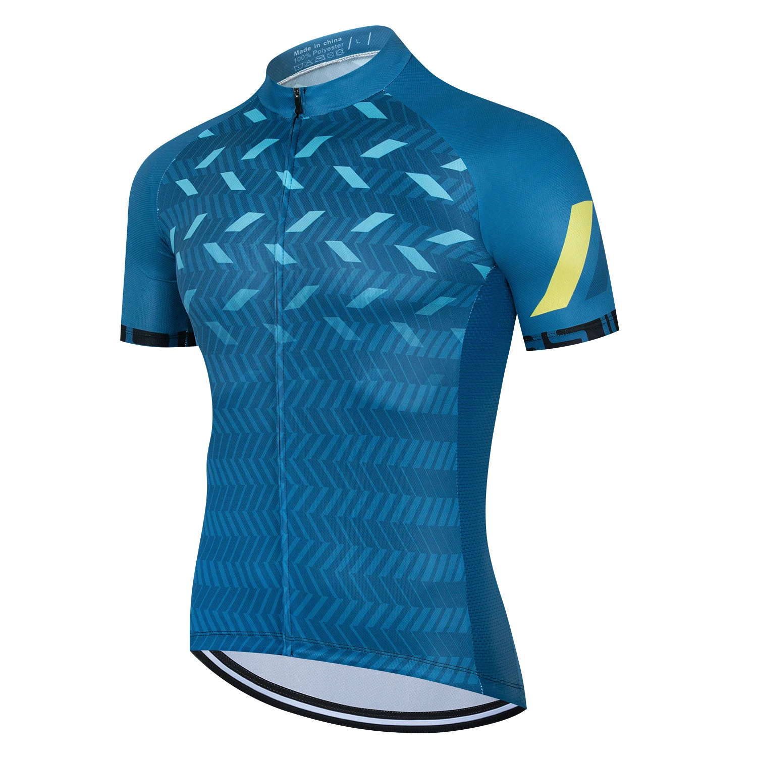 cycling jersey Mountain Bike Men's Cycling Jersey Blue Black Short Sleeve MTB Breathable racing Sports Top 라메다자전거의류 Джерси 4