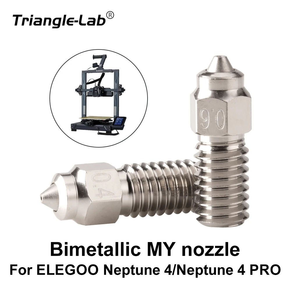 Trianglelab Bimetálico Meu Bocal Alta Temperatura e Resistente ao Desgaste Compatível com Elegoo Neptune Pro