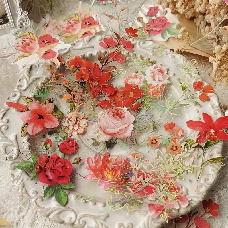 Vintage Floral Sticker Pack 5