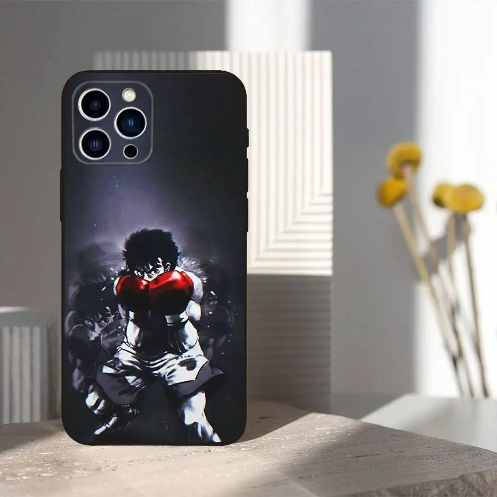 I-Ippo Anime M-MakuNouchi Soft Silicone Black Phone Case Cover