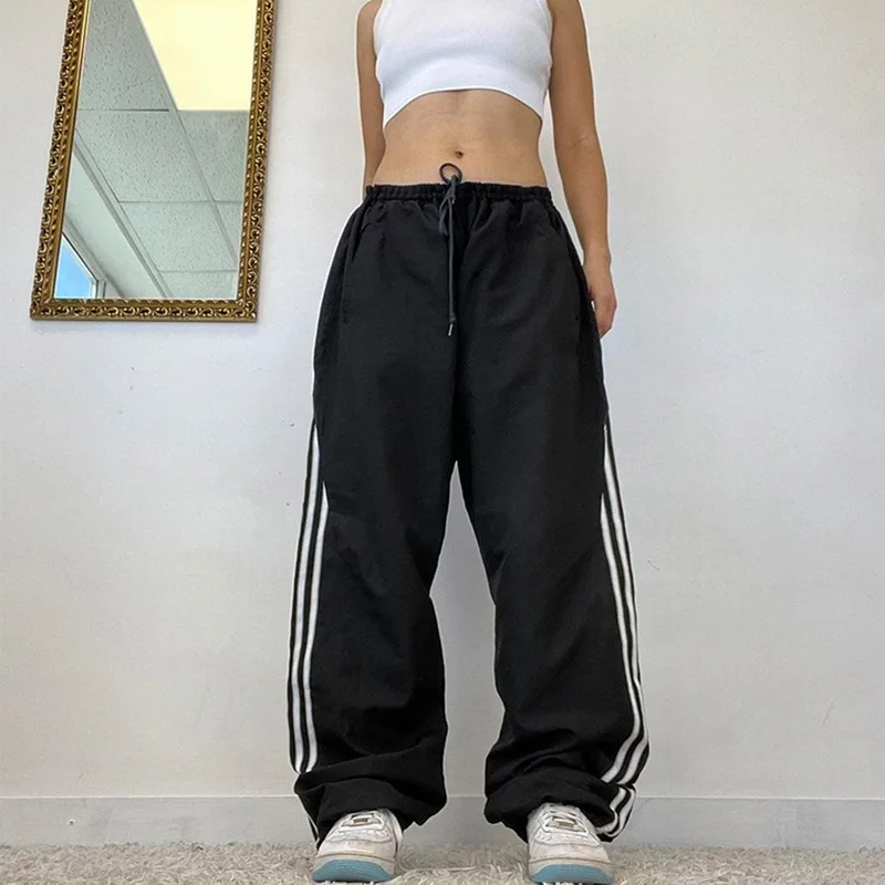 Women's Graphic Print Oversize Sweatpants Y2k Retro 2000s High Waist Baggy  Jogger Trouser Harajuku Streetwear Wide Pants Clothes