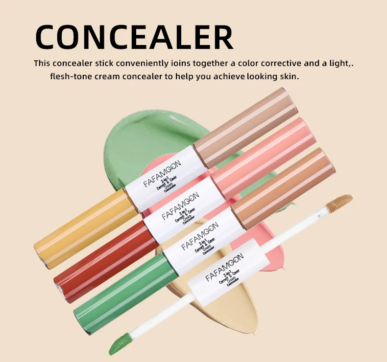 Description Picture 6 of itemLiquid Concealer Double-end Moisturizing Waterproof Cover Dark Circles Facial Color Corrector Lasting Contouring Makeup Cosmetic