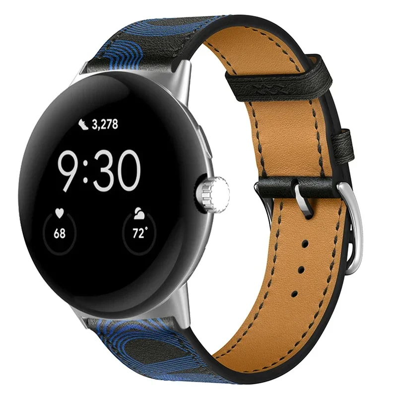 Premium Leather Loop Strap – Stylish Nylon Band for Smartwatches, 20mm/22mm Wristband Bracelet Accessories