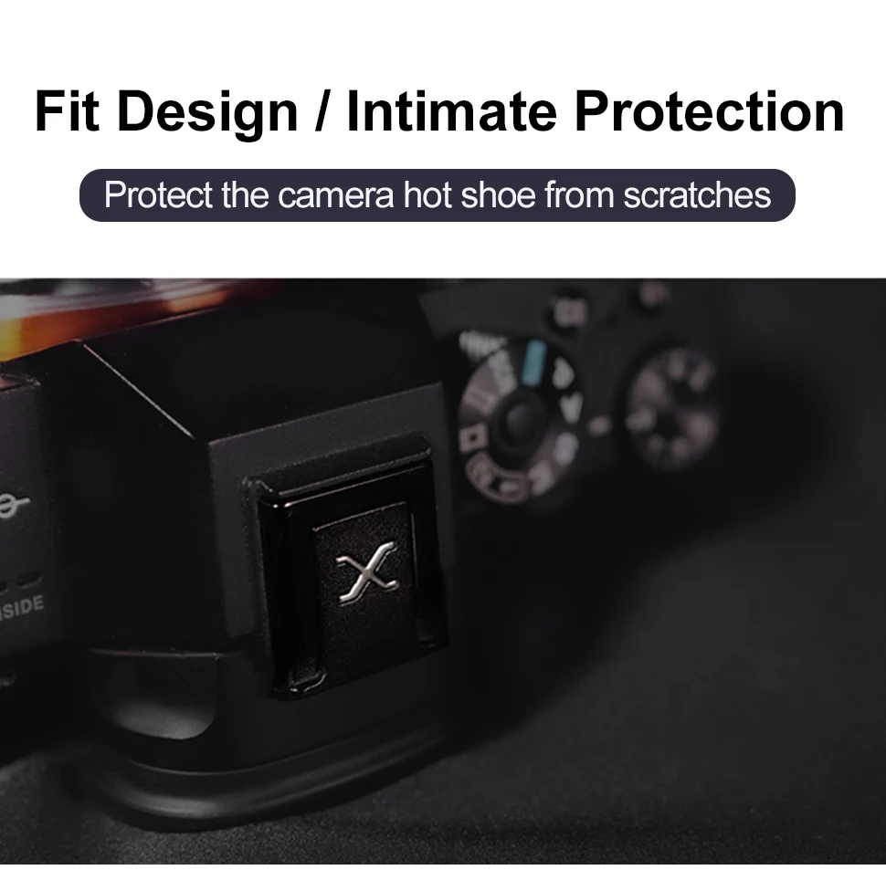 Description Picture 5 of itemHot Shoe Cover Flash Camera Metal Hot Shoe Cap Cold Shoe Cover for Fujifilm XT30 Iconic Brand R6 Nikon Z5 Iconic Brand A6000 Camera Accessories