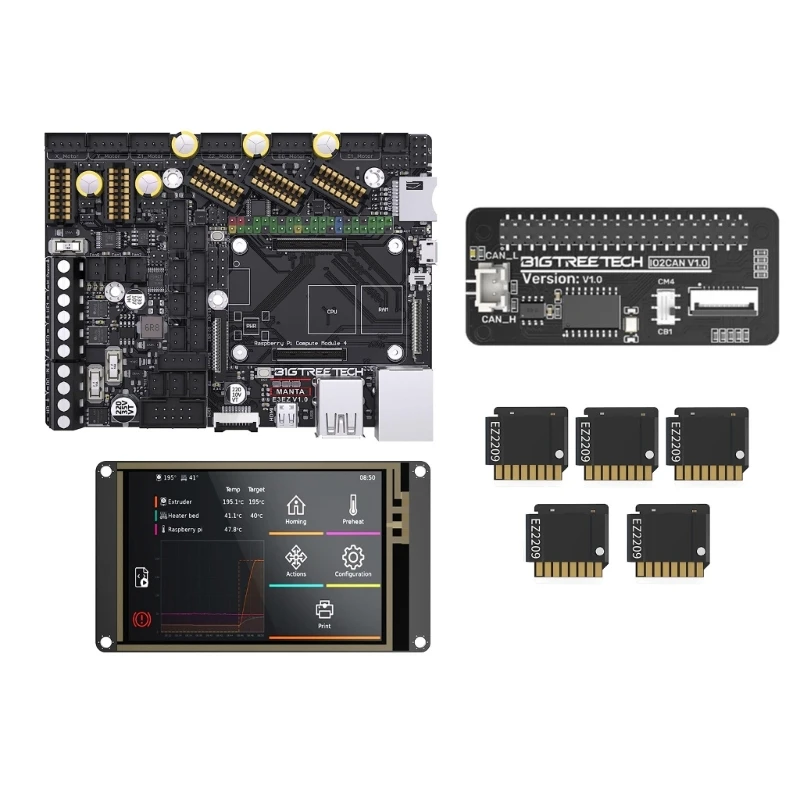 

BTT Manta E3EZ V1.0 Mainboard 32Bit Control Board Support for Klipper Motherboards for Ender3 Ender5 Pro EZ2209 EZ5160