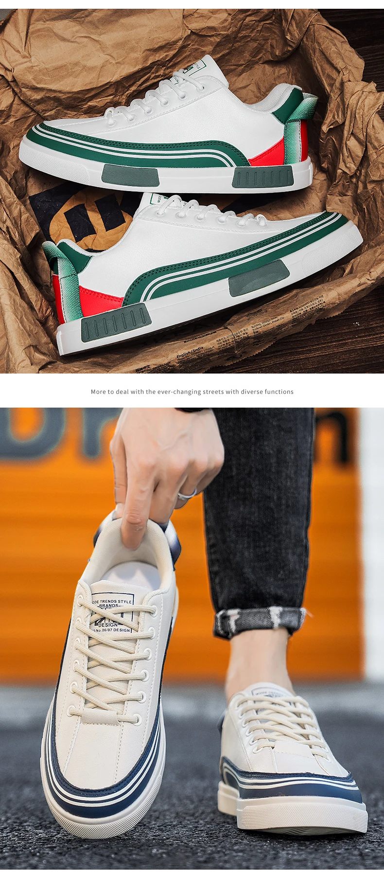 Scarpe da skate casual da uomo in pelle comode per tutti i giorni_voghion.com