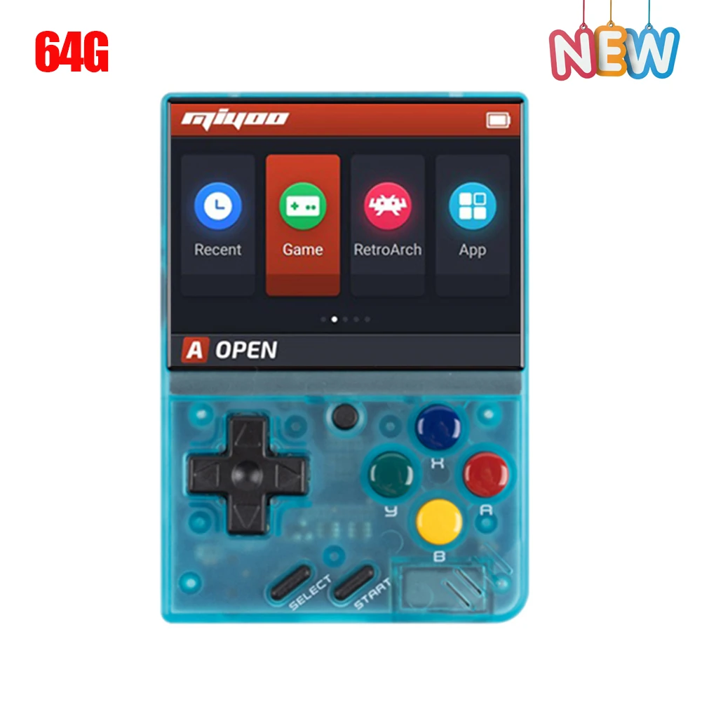 Miyoo Mini Pocket Video Game Consoles Retro Protable Player Built-In 2500+ Games with Tetris 2.8 Inch IPS Screen Gift for Kid 