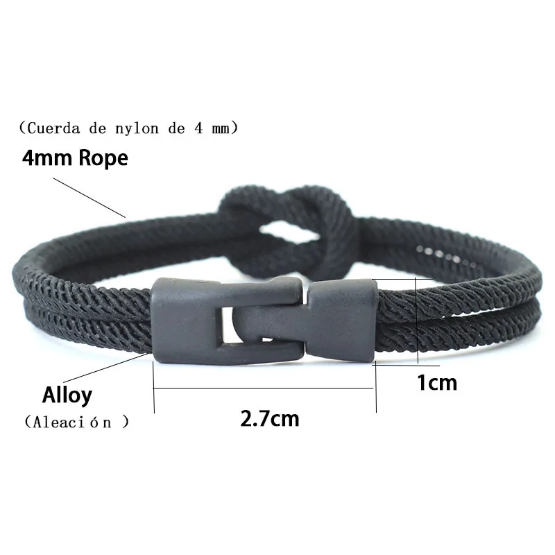 Men Double Layer Rope Bracelet Pirate Accessory