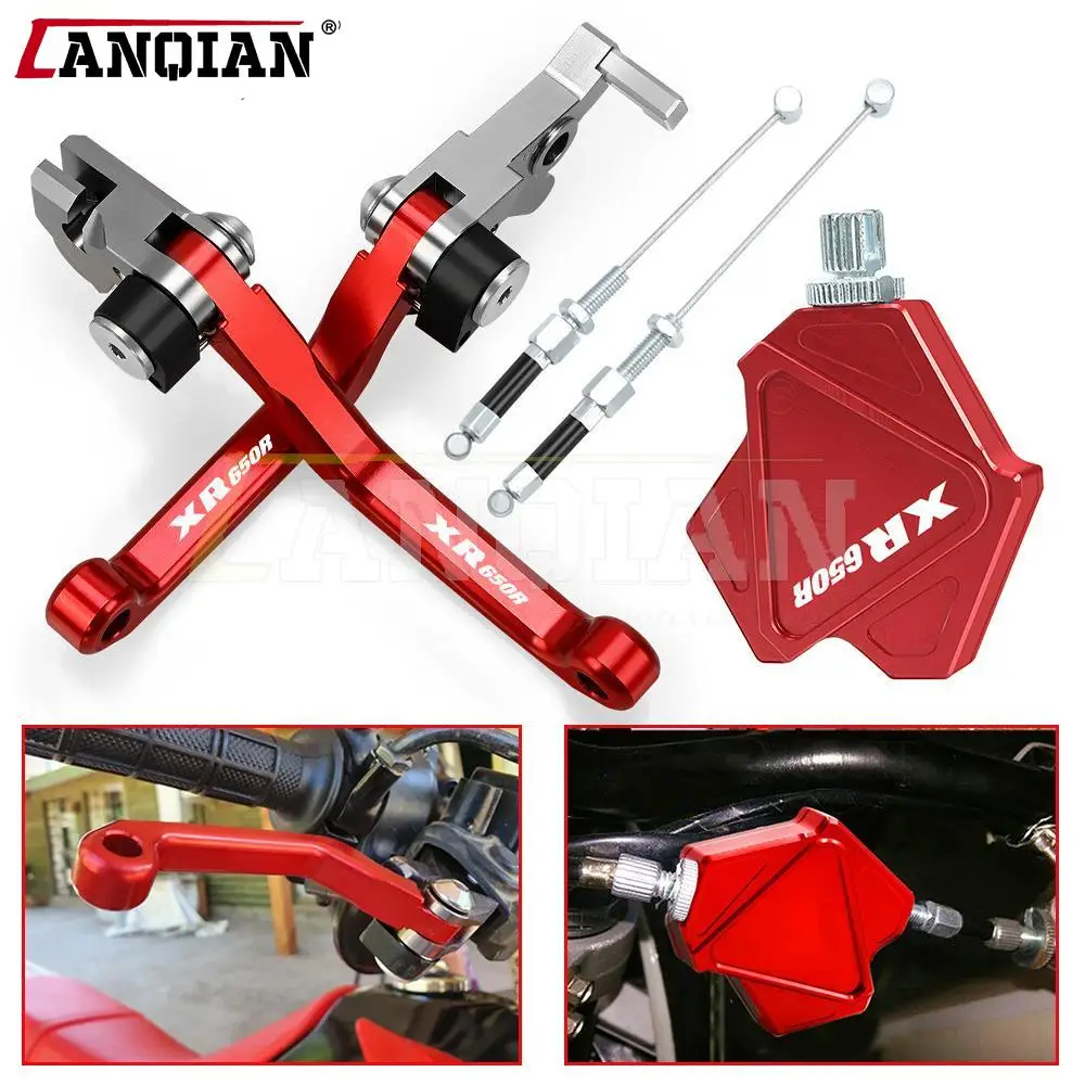 

XR650R Dirt Bike Brake Clutch Levers Stunt Clutch Easy Pull Cable System For Honda XR 650 R 2000 2001 2002 2003 2004 2005 2006