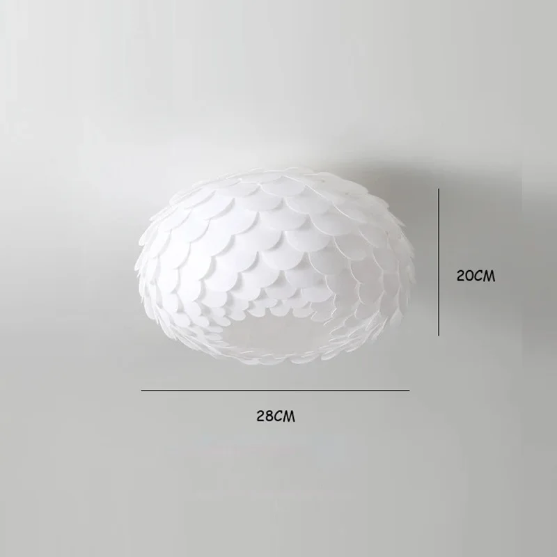 قلادة LED مصباح موازين السمك الإبداعية 3-لون تغيير...