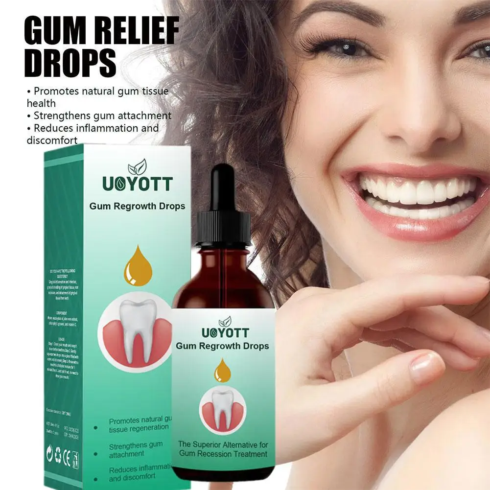 Uoyott Gum Repair Drops Clean Teeth Whitening Remove Drops Maculare Cura Dei Denti Salute 30Ml Gum Lenire F7H1