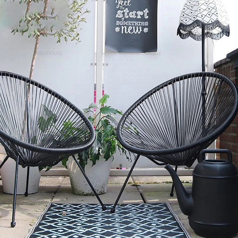 Description Picture 5 of itemNordic Outdoor Garden Furniture Sets Balcony Garden Leisure Table and Chair Set  Modern cafe chair table Set Outdoor Furniture Z