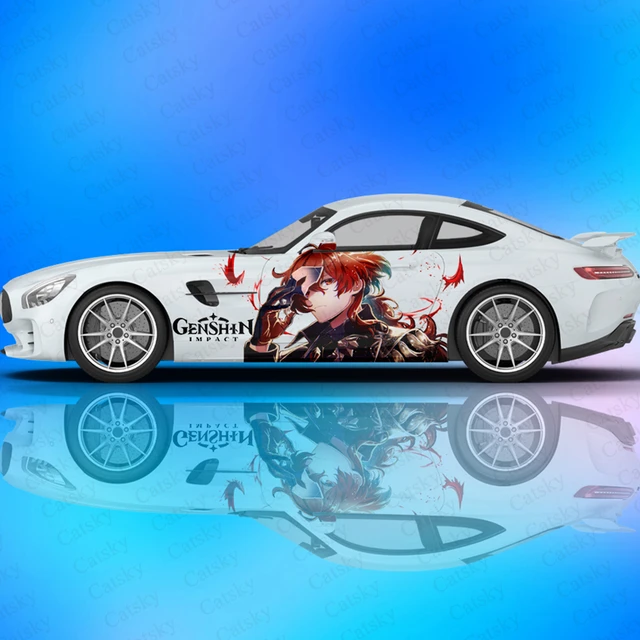 Genshin Anime Car Decals Side Graphics Wrap Vinyl Modified Car Parts Car  Stickers Game Livery Custom Pattern Decals - Car Body Film - AliExpress