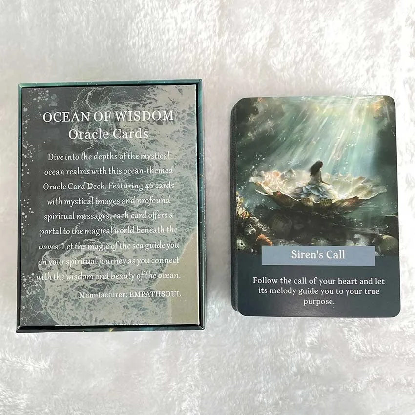 46pcs 12x8.6 cm Ocean of Wisdom Oracle Cards  Games No Manual 2