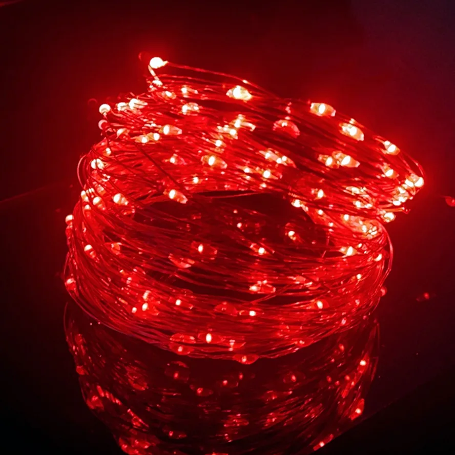 Enchanting Silver Line USB Fairy Lights - Festive LED String Illumination for Holidays and Special Occasions