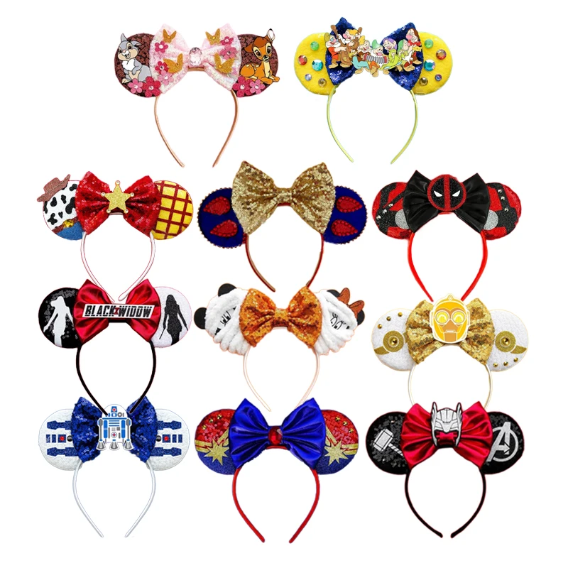 FashionMickeyMouseEarsHeadbandsFestivalCarnivalPartyHair