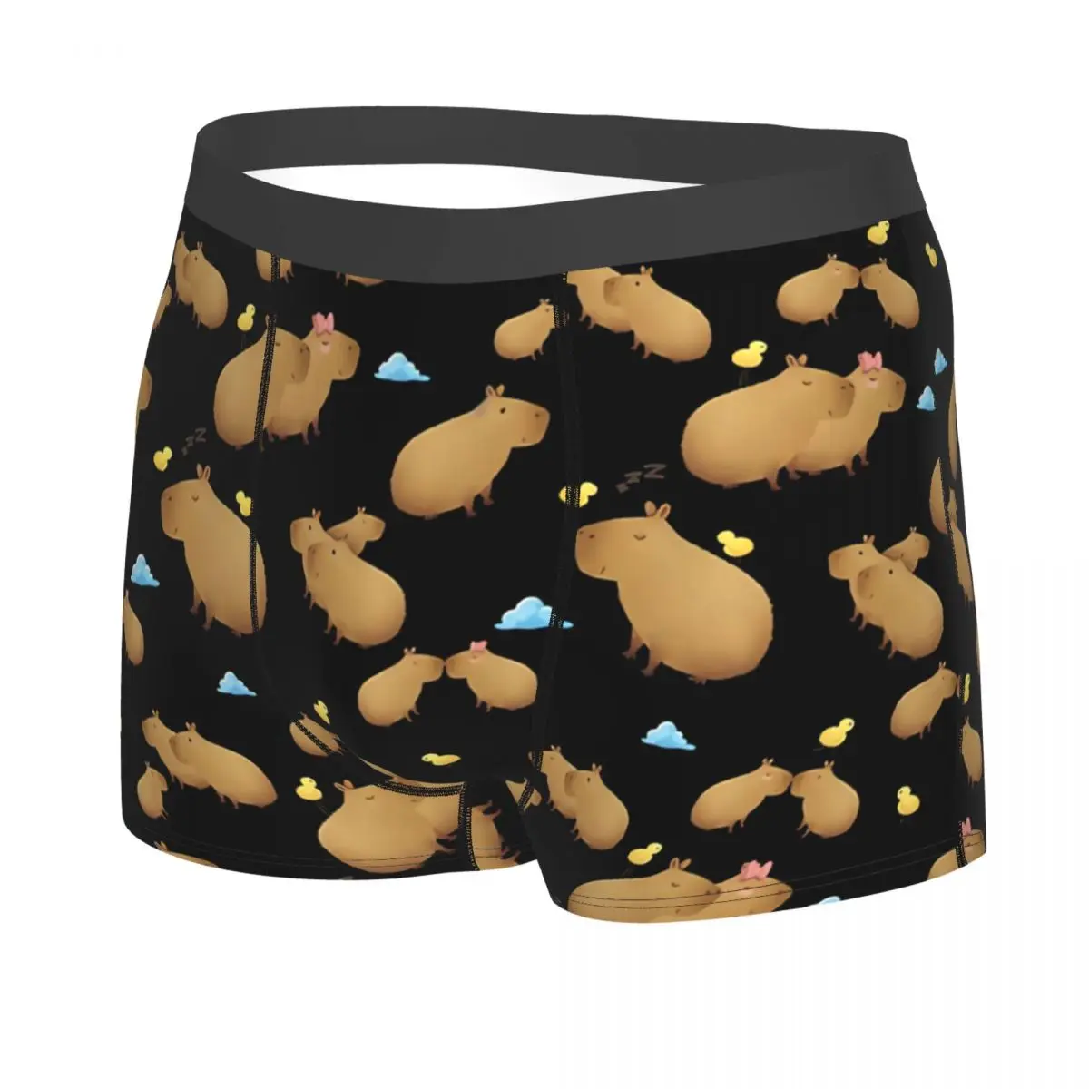 Chill Cute Men Boxer Briefs Capybara Breathable Creative Underpants Top Quality Print Shorts Gift Idea 2