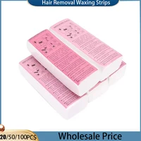 20PCS/50PCS/100PCS High Quality Non-woven Fabric Waxing Papers Hair Removal Waxing Strips Depilatory Tool For Leg Hairs Removal 1