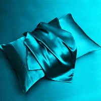 Summer Luxury Satin Silk-like Bed Sheet Set (Flat Sheet + Fitted Sheet + Pillowcase) Solid Color Mattress Cover Twin Full Queen 4