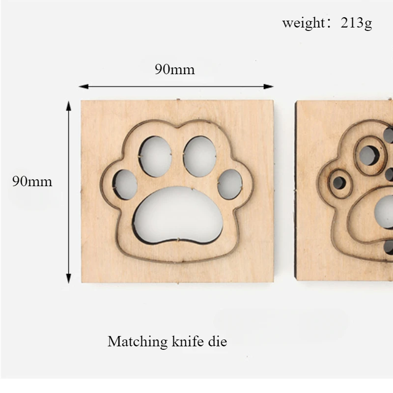 Vegetable Tanned Leather Dog Claw Sizing Mold DIY Craft Tool