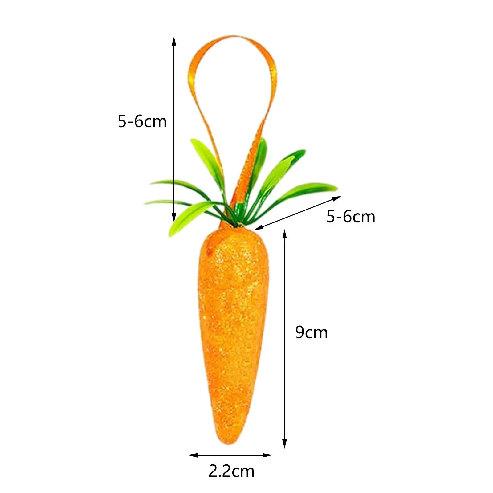 24x Easter Carrot Hanging Ornaments Pendant Carrots Hanging Decorations for Party Supplies Party Easter Decoration Home Kitchen