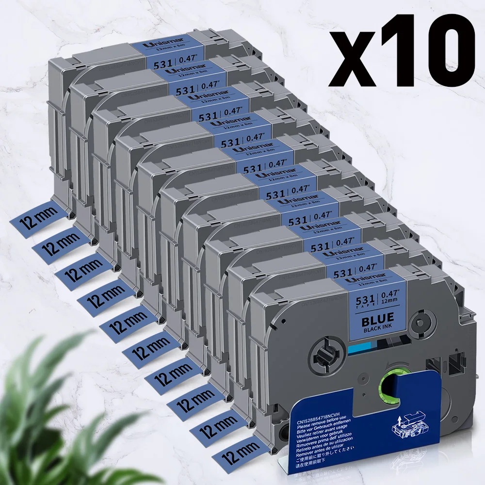 10PK Black on Blue