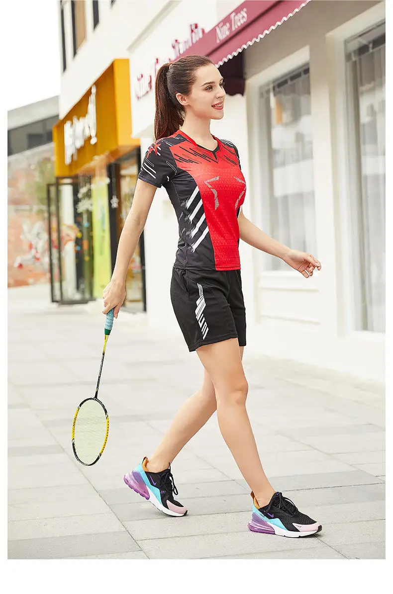 German Milan sports, royal quality, men's and women's short-sleeved V-neck casual sports suits, suitable for summer and spring