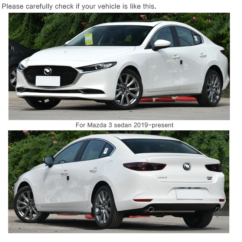 High Quality Door Window Rain Guard Sun Shade Visor Deflector For Mazda 3 Sedan