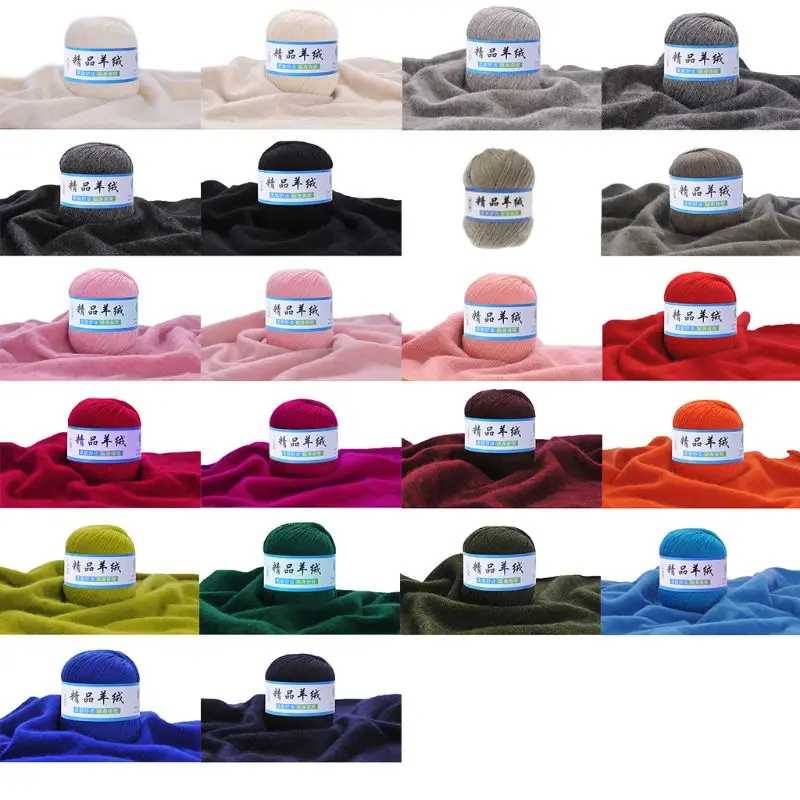 

Soft Cashmere Knitting Wool Yarn DIY Baby Warm Shawl Scarf Hat Crochet Thread Drop ship
