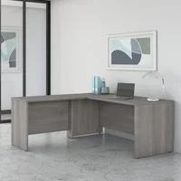 Studio C 72W x 30D L Shaped Desk with 42W Return in Platinum Gray 1