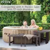 2 Medium and Tall PureSpa Benches 4 Person Above Ground Spas Seating and Storage Solution Round Spa Models with 77in Diameter 3