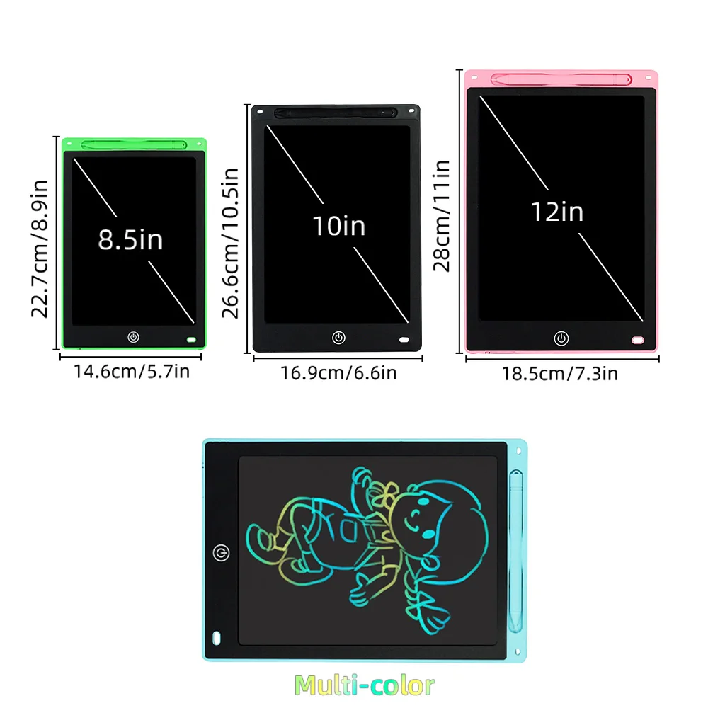 8.5/10/12 inch LCD Writing Tablet Drawing Board Montessori Educational Drawing Toys For Kids Students Magic Blackboard Toy Gift