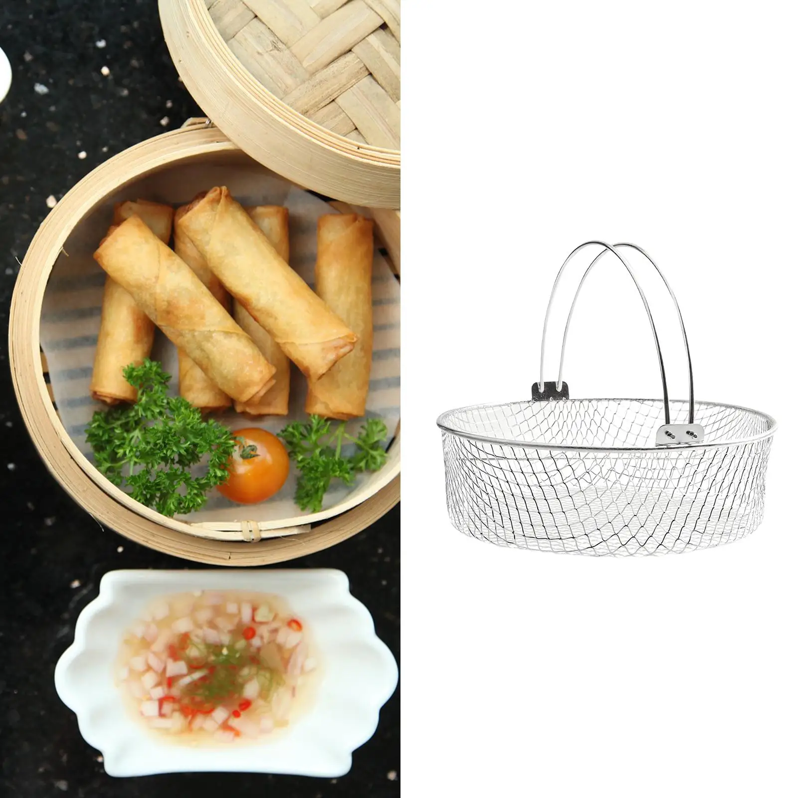 Accesorios de cocina Cesta freidora acero inoxidable . 48278 - AliExpress