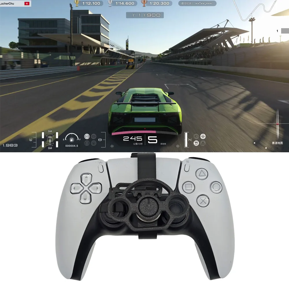 

For PS5 Racing Games Mini Steering Wheel Auxiliary Controller Game Joystick Racing Games Simulation Gamepad for PS5 Slim
