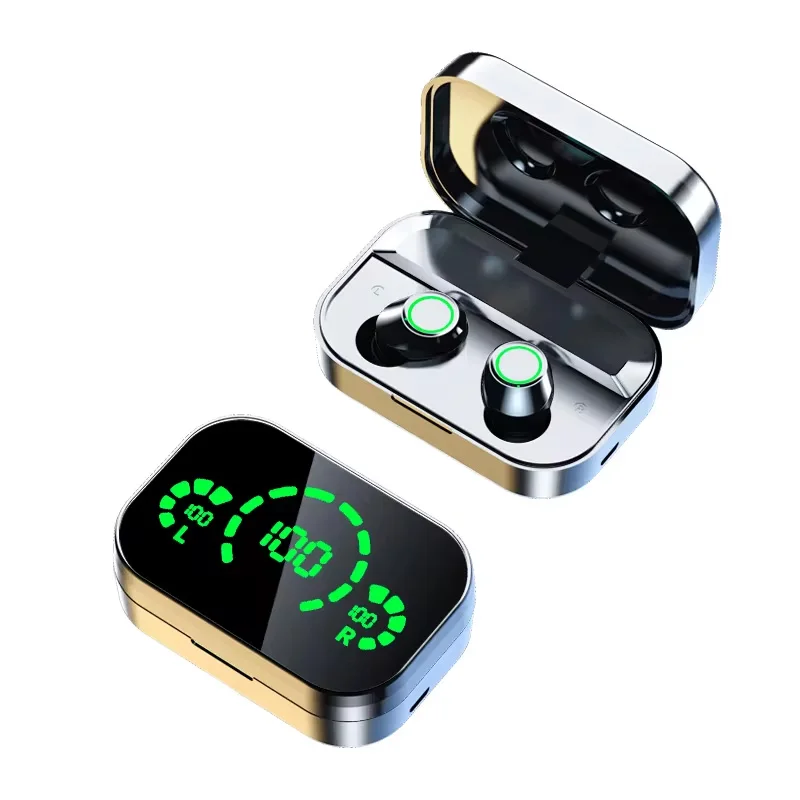 YD03 Wireless Bluetooth Earphones Headphones Outdoor Sport Headset 5.3 With Charging Bin Display Touch Control Earbuds for Muisc 5