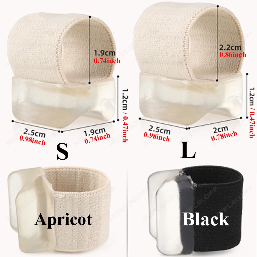 Gel Toe Separator Hallux Valgus Bunion Corrector Straightener Feet Bone Thumb Adjuster Correction Spacer Foot Care Tool 1 Pair