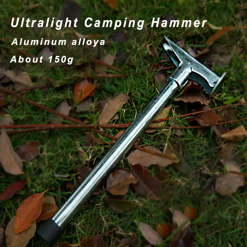 Outdoor Camping Tent Nail Hammer Ultralight Aluminum Puller