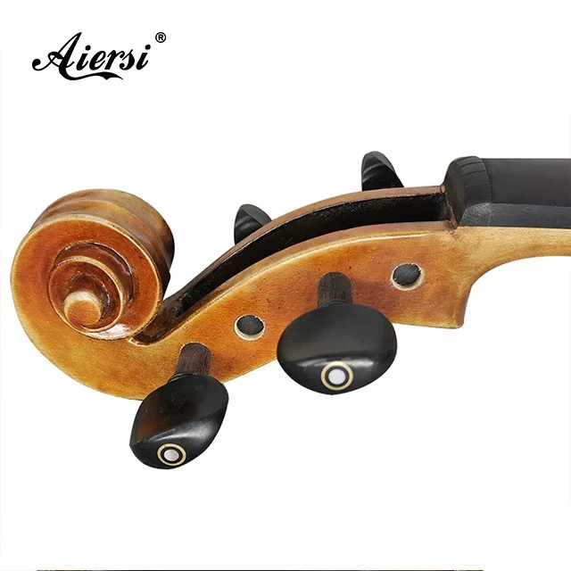 High Quality Hand Oil Painted Red Brown Nice Finish Flame Maple High Grade Violin Outfits Professional Music String Instrument
