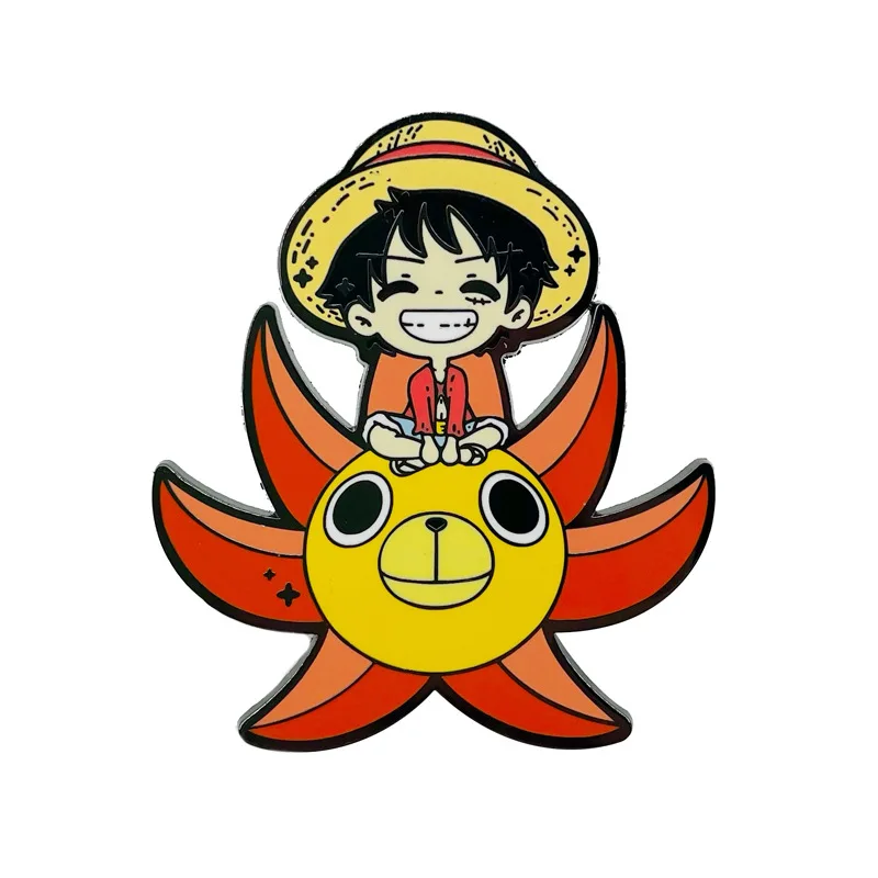 Broches en émail Anime One Piece, épinglettes, sac à dos, étui à bombes,  badges, accessoires de bijoux, mode, 7.5 ate sunshine, Going Merry -  AliExpress