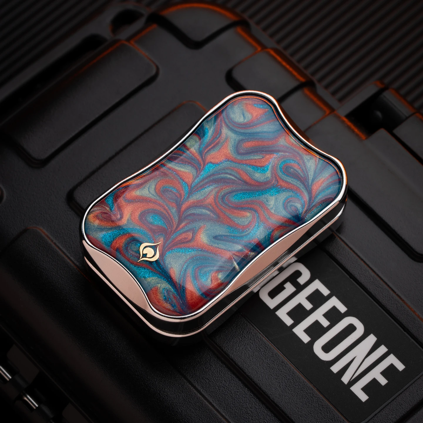 ピーコックフィジェットスライダーオーラサンドフローティングメタル